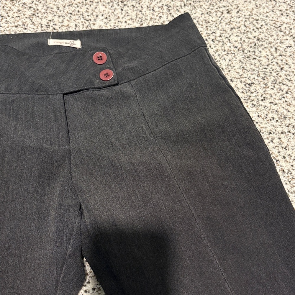 Low Rise Double Button Trousers - Picture 3 of 4